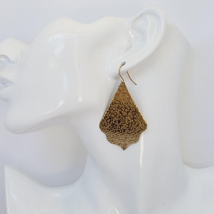 Brass Moroccan Style dangle earrings. - LB Designs