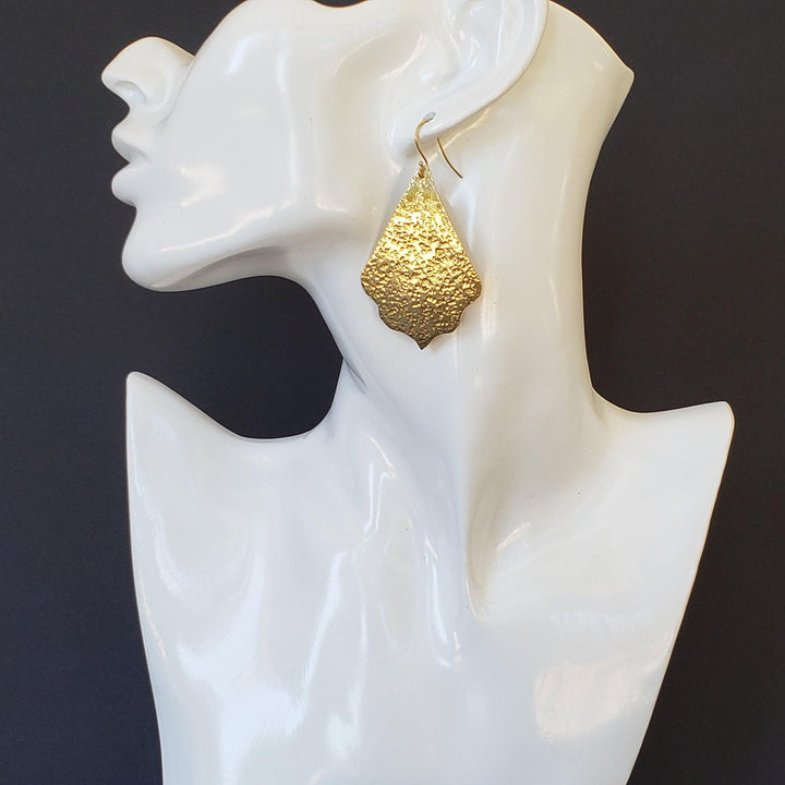 Brass Moroccan Style dangle earrings. - LB Designs