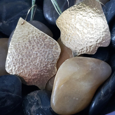 Hammered Moroccan style earrings