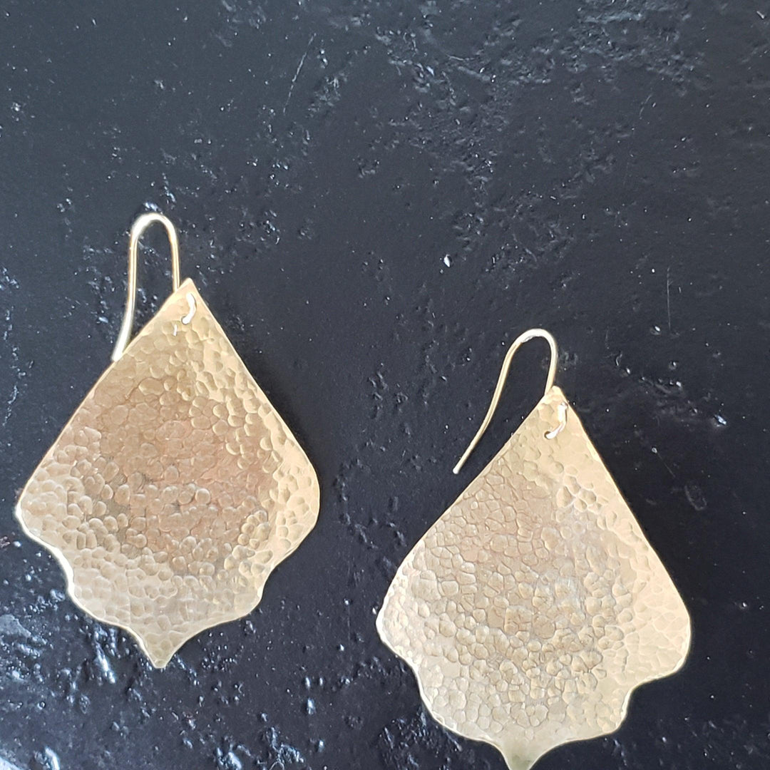 Hammered Moroccan style earrings - LB Designs