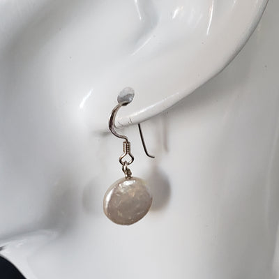 Coin pearl Drop Earrings