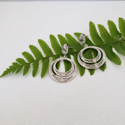 Sterling silver hoops