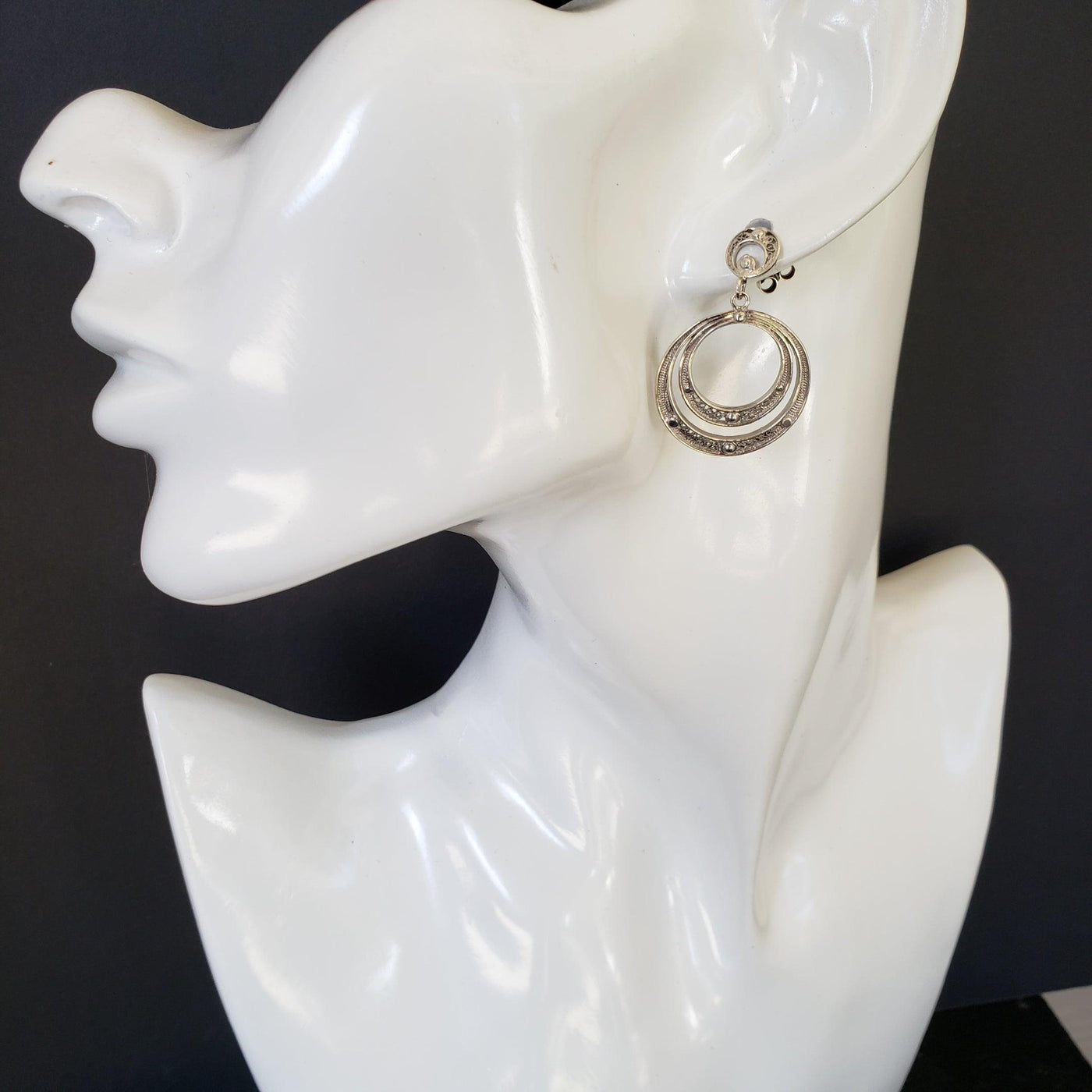 Sterling silver hoops
