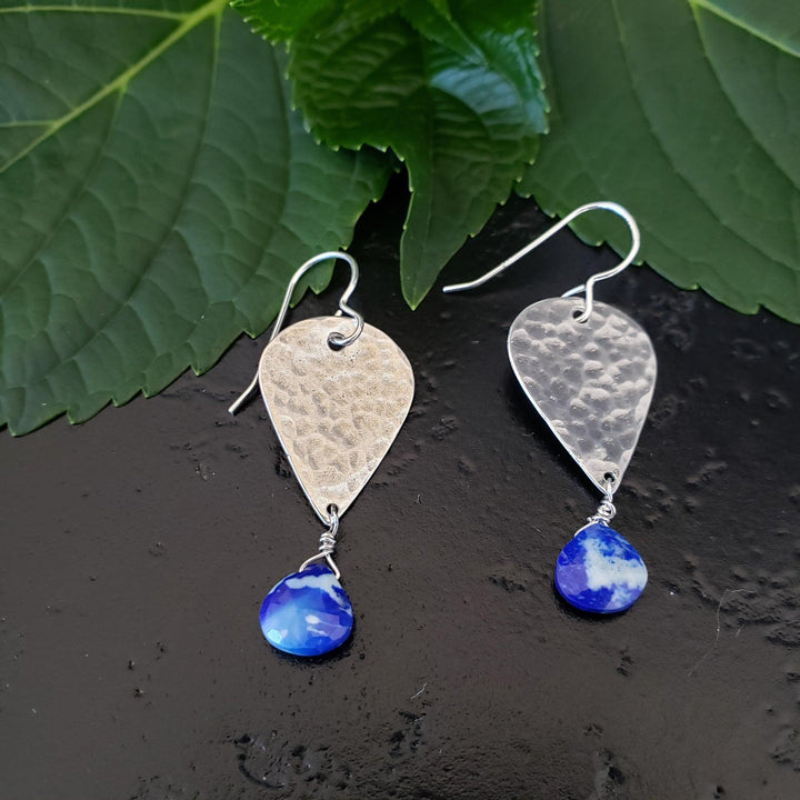 Sodalite tear drop earrings - LB Designs