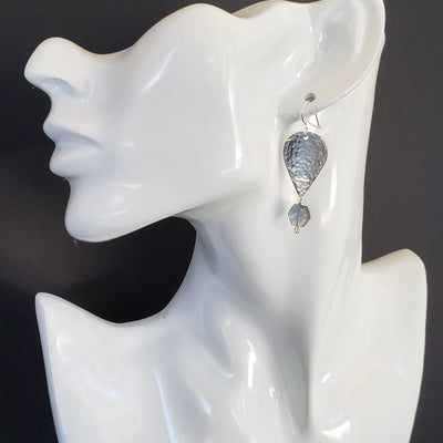 Fluorite teardrop earrings
