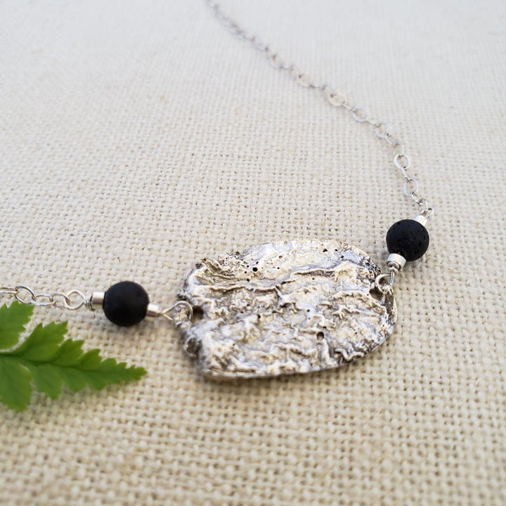 Reticulated silver necklace - LB Designs