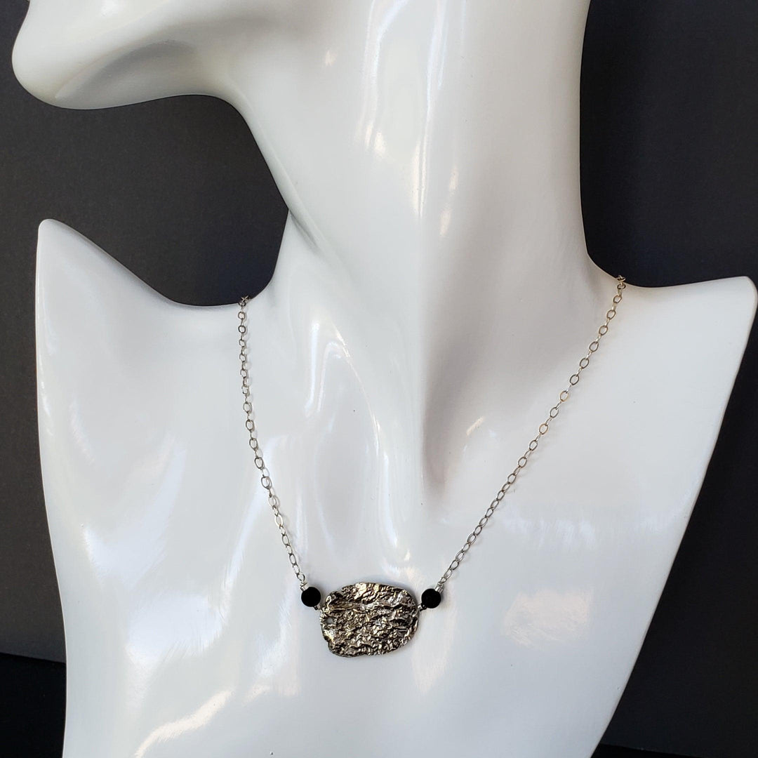 Reticulated silver necklace - LB Designs