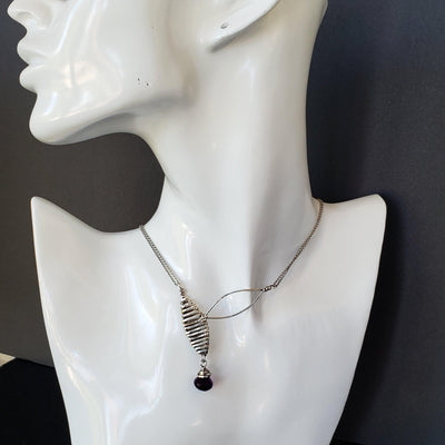 Amethyst pendant necklace