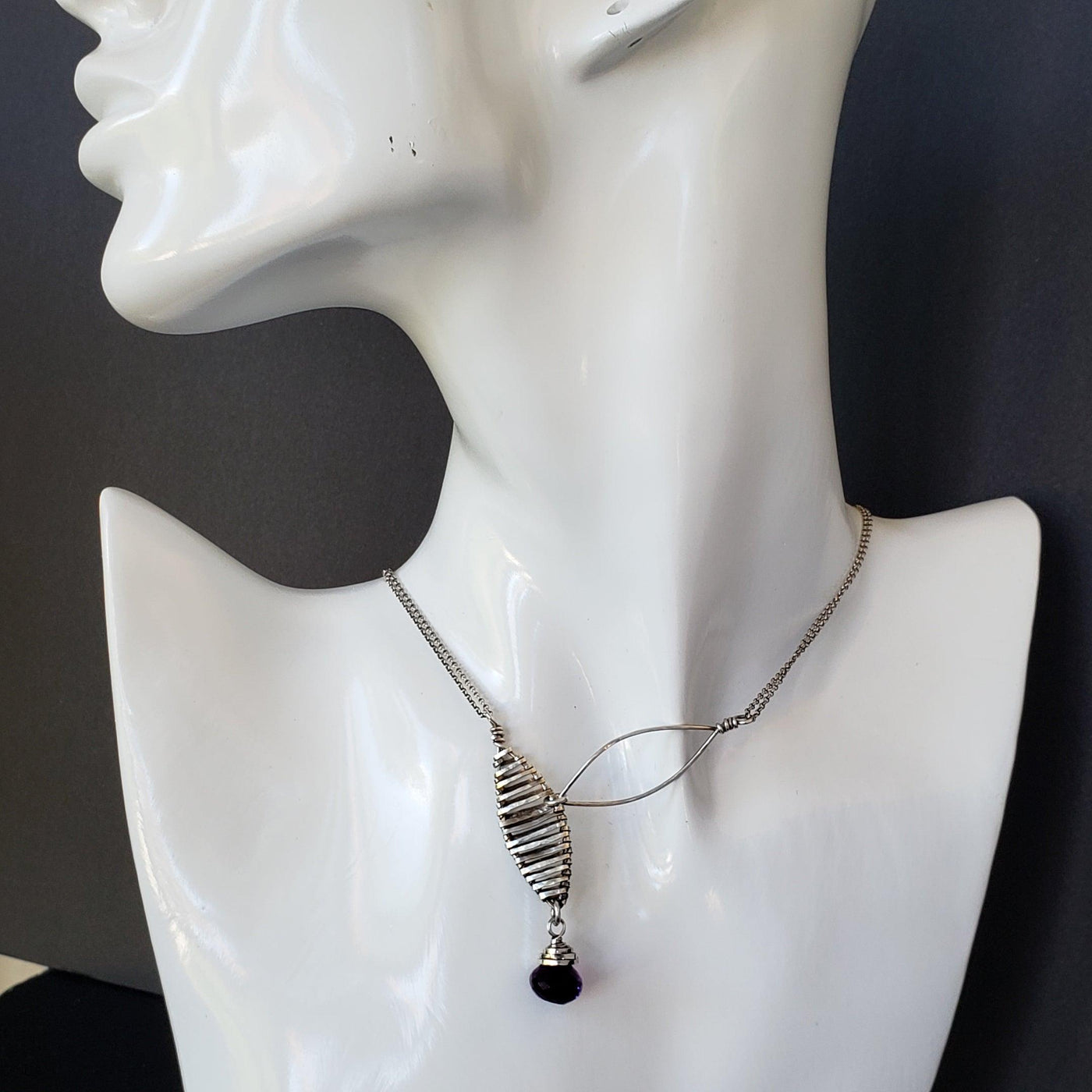 Amethyst pendant necklace