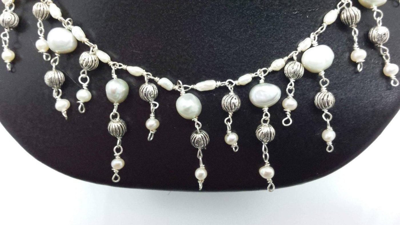 Waterfall Pearl Necklace - LB Designs