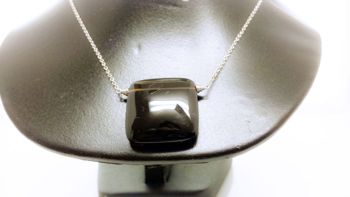 Rich brown quartz gemstone necklace - LB Designs