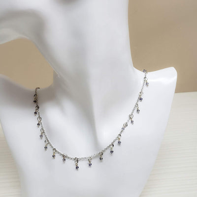 Dainty tanzanite graceful necklace - LB Designs