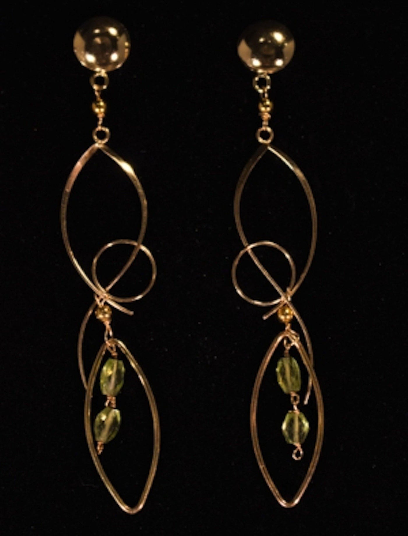 Gold-filled Peridot Earrings - LB Designs