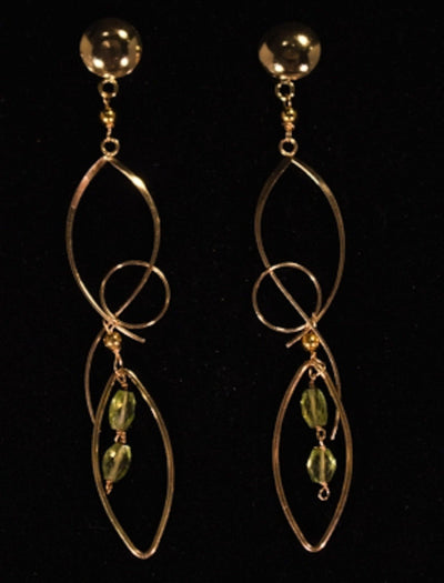 Gold-filled Peridot Earrings - LB Designs