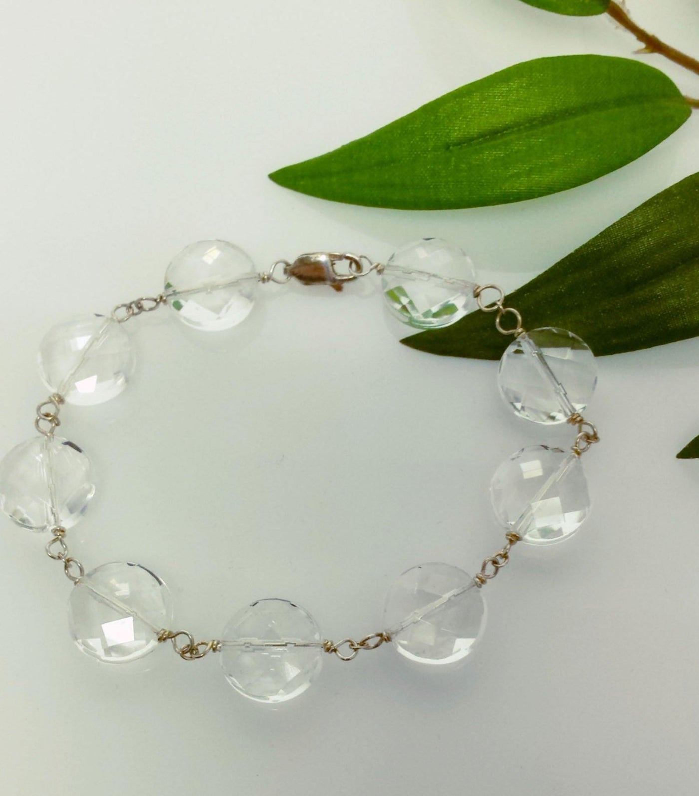 Clear quartz prismatic bracelet - LB Designs