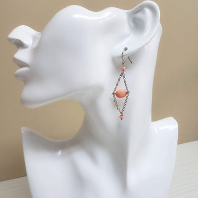 Dainty silver dangle earrings - LB Designs