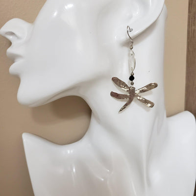 Sterling silver dragonfly earrings - LB Designs