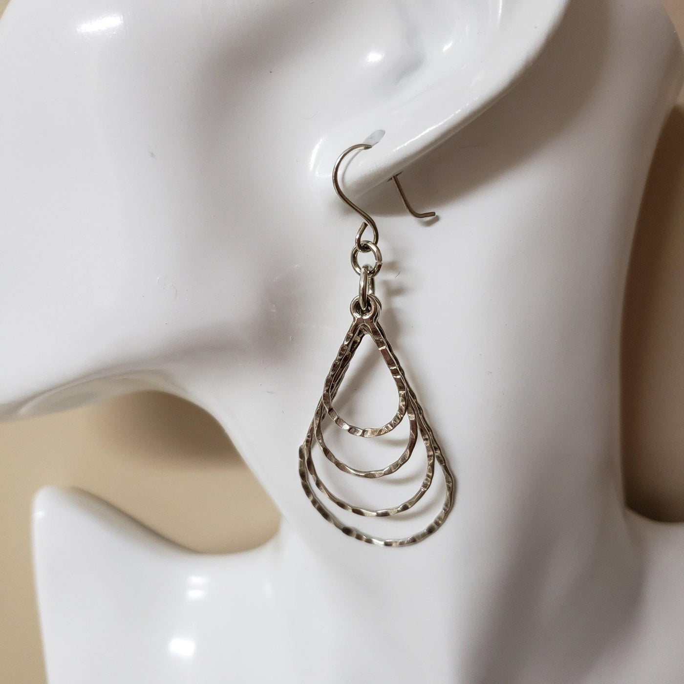 Silver Teardrop Earrings - LB Designs