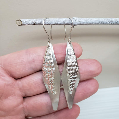 Flashy sterling silver earrings - LB Designs