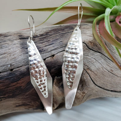 Flashy sterling silver earrings - LB Designs