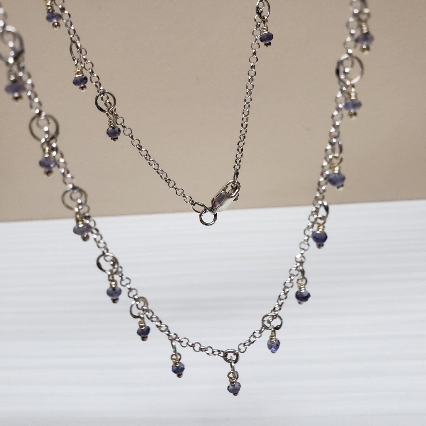 Dainty tanzanite graceful necklace - LB Designs