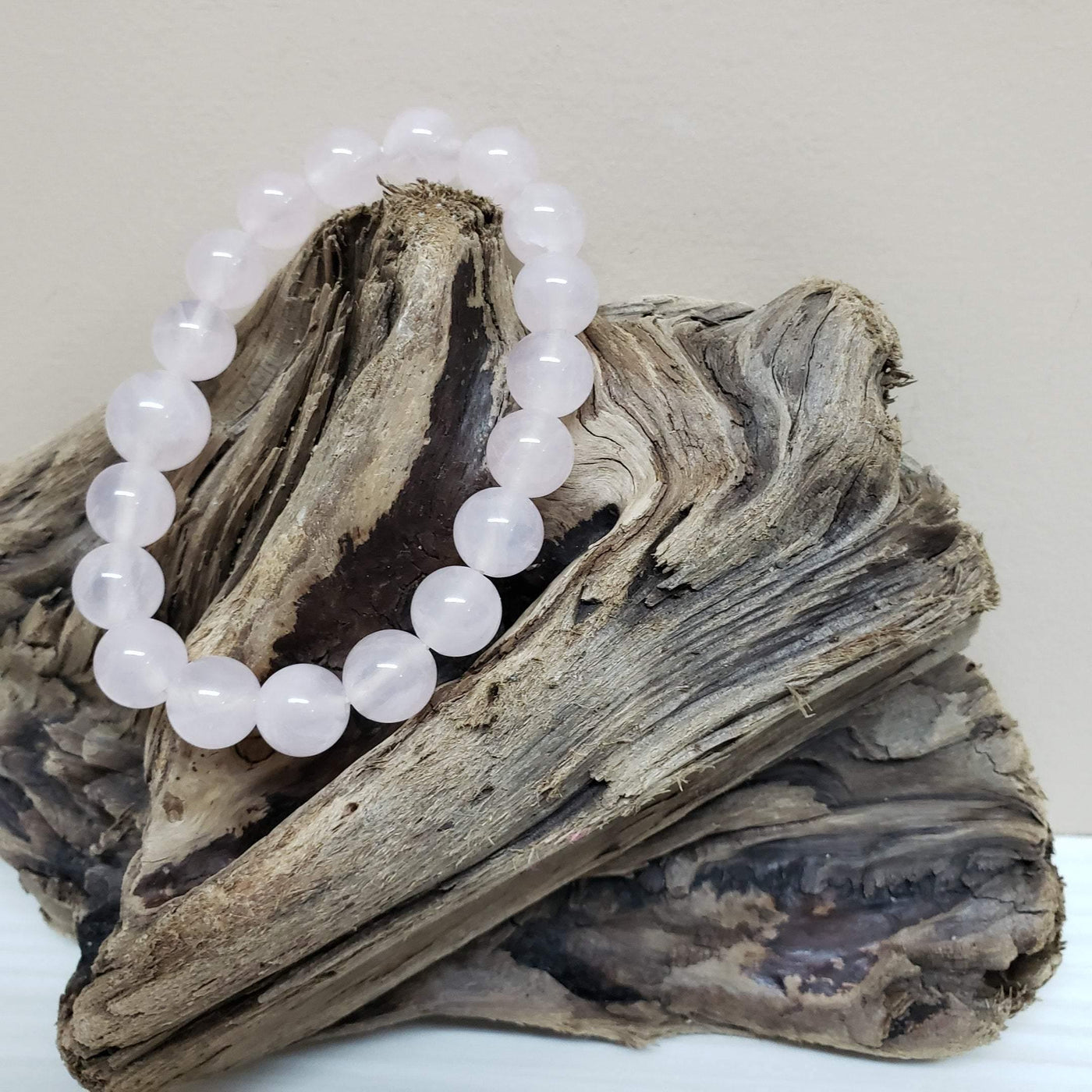 Rose quartz stretch bracelet - LB Designs