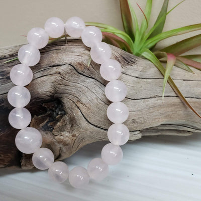 Rose quartz stretch bracelet - LB Designs