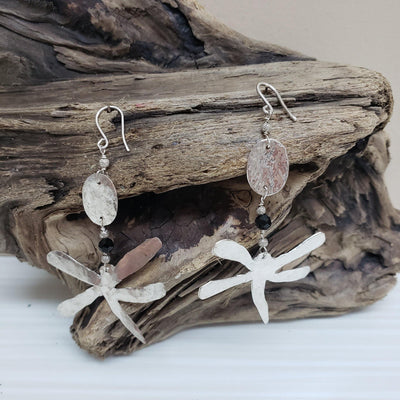 Sterling silver dragonfly earrings - LB Designs