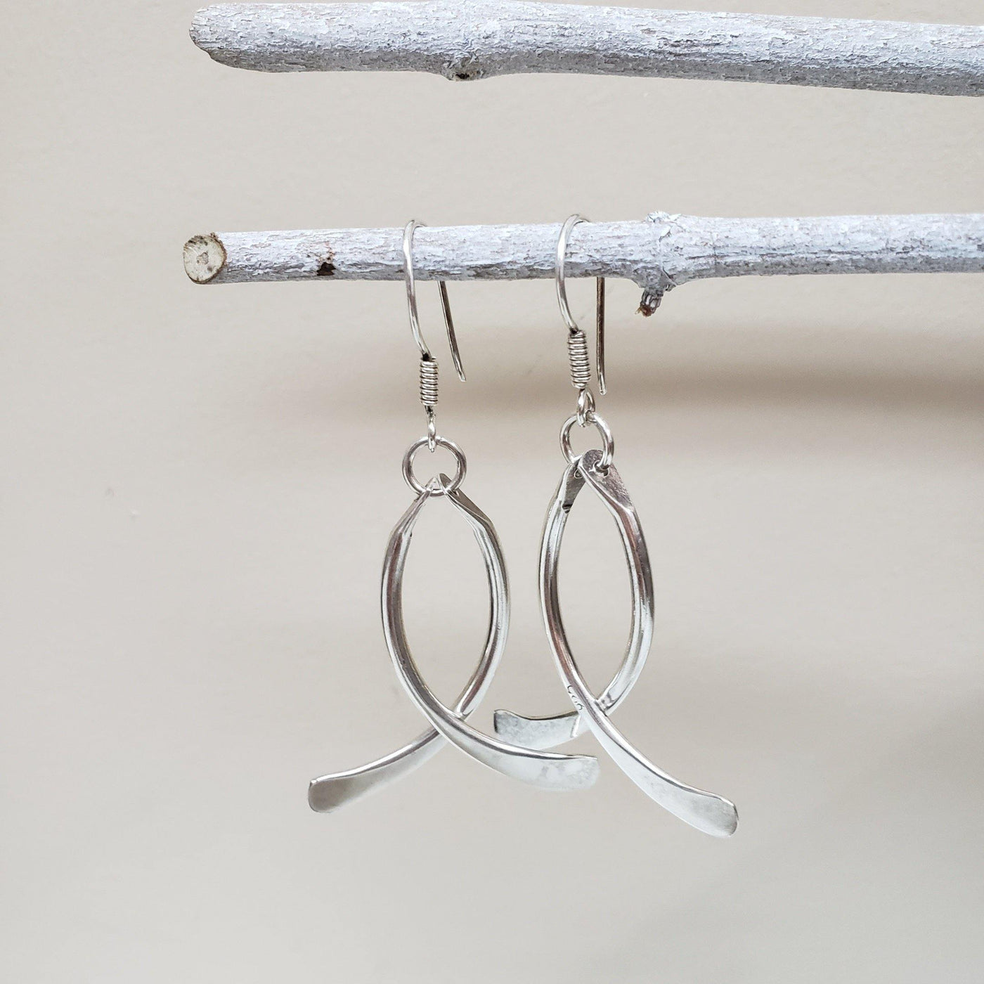 Minimalist Silver Earrings - LB Designs