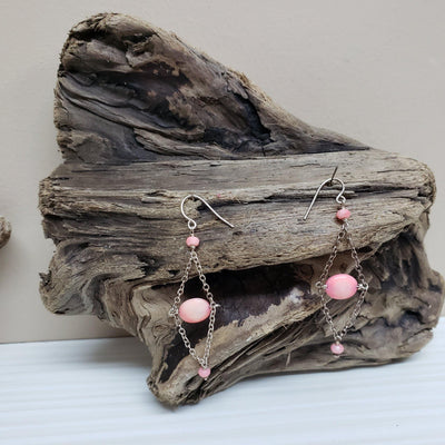 Dainty silver dangle earrings - LB Designs
