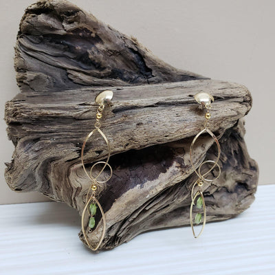 Gold-filled Peridot Earrings - LB Designs