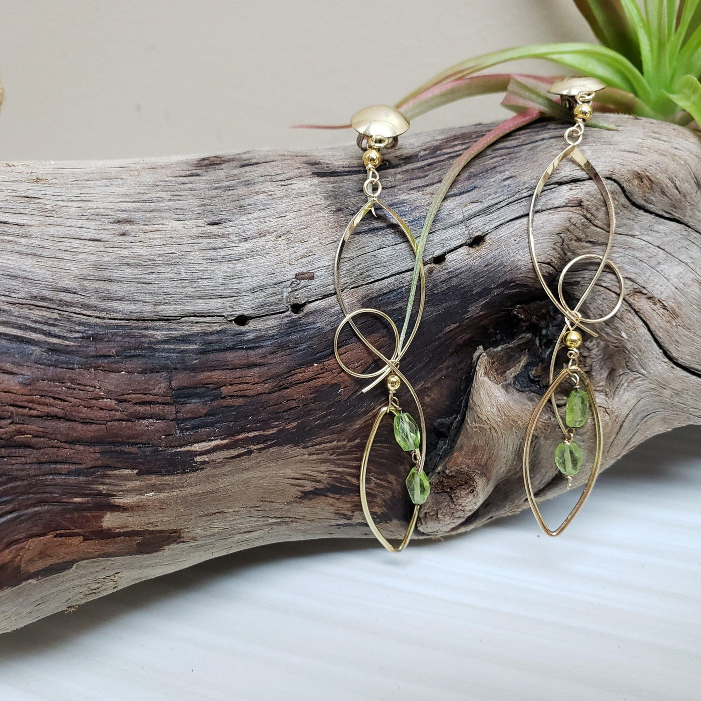 Gold-filled Peridot Earrings - LB Designs